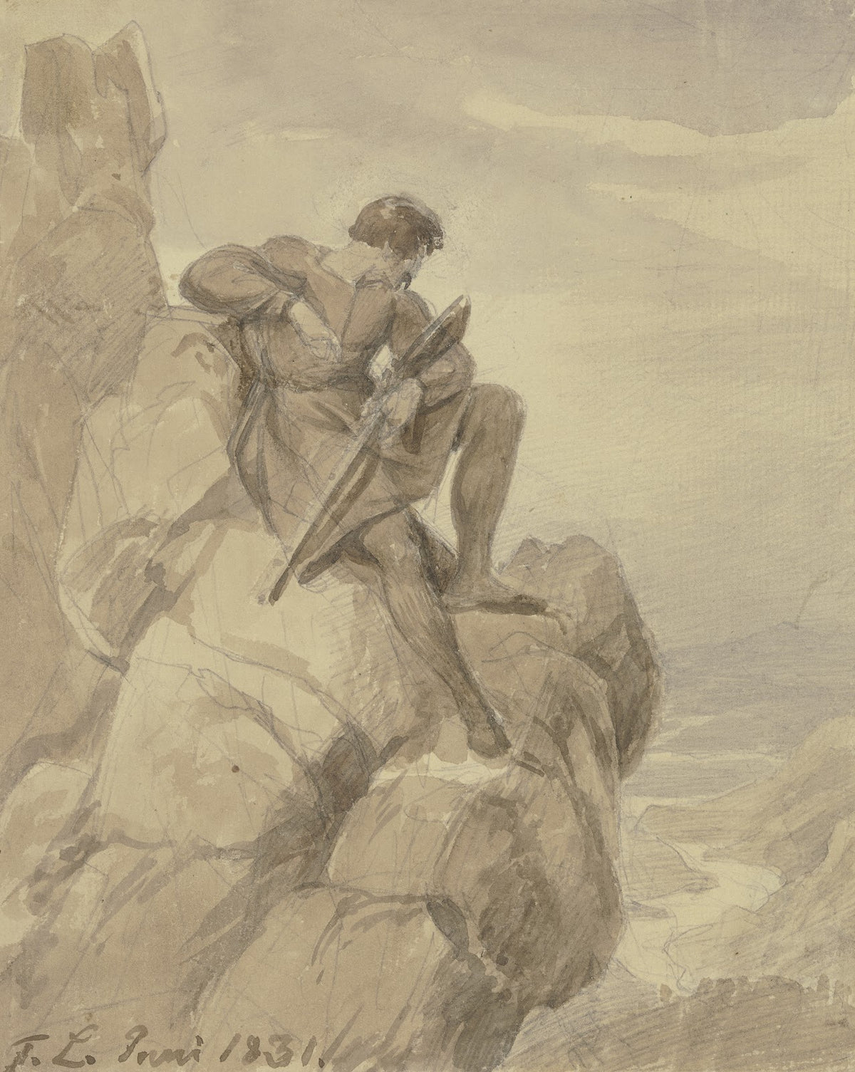 Jäger Räuber in den Bergen 1831