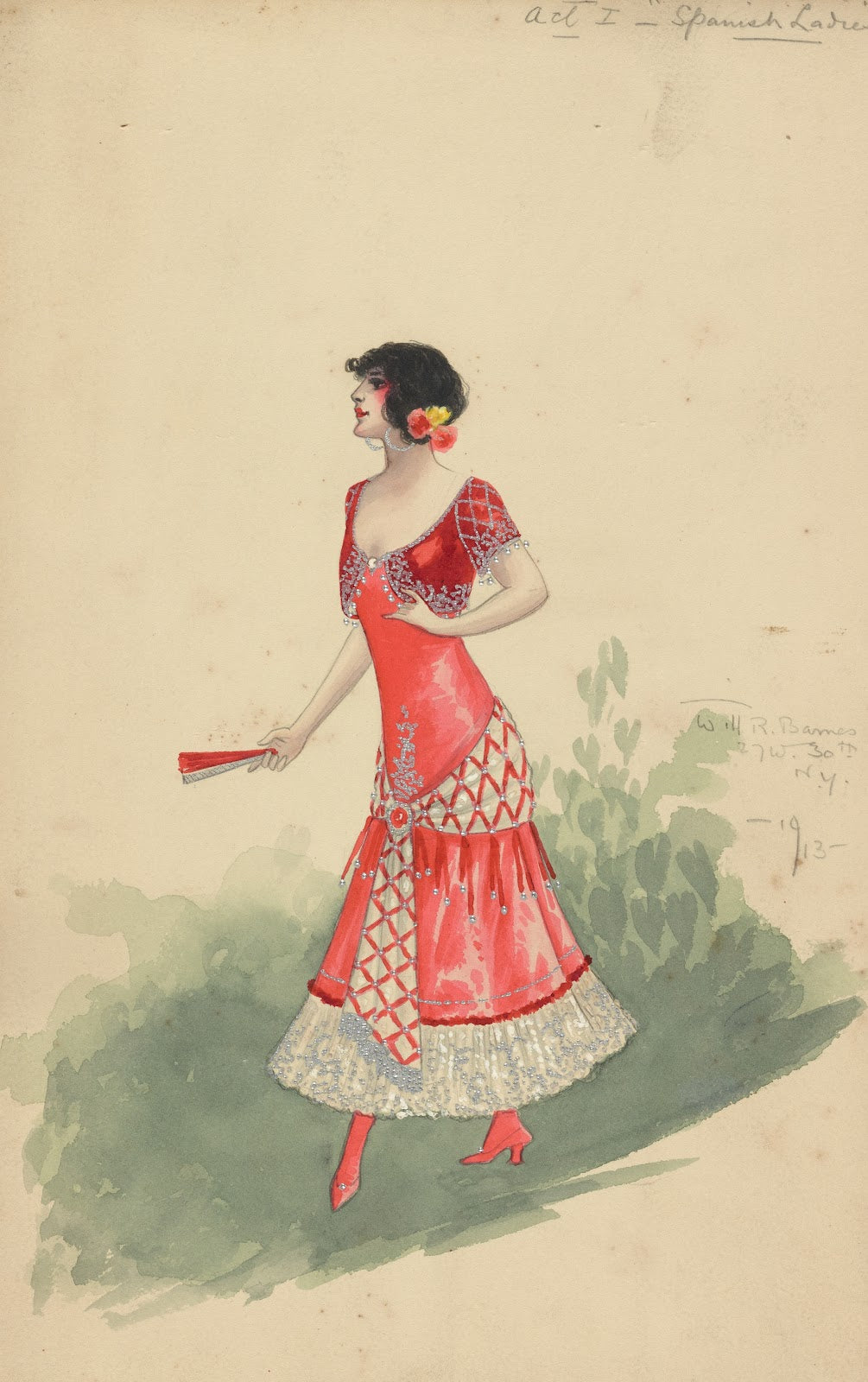 Act I Spanish Ladies 1913