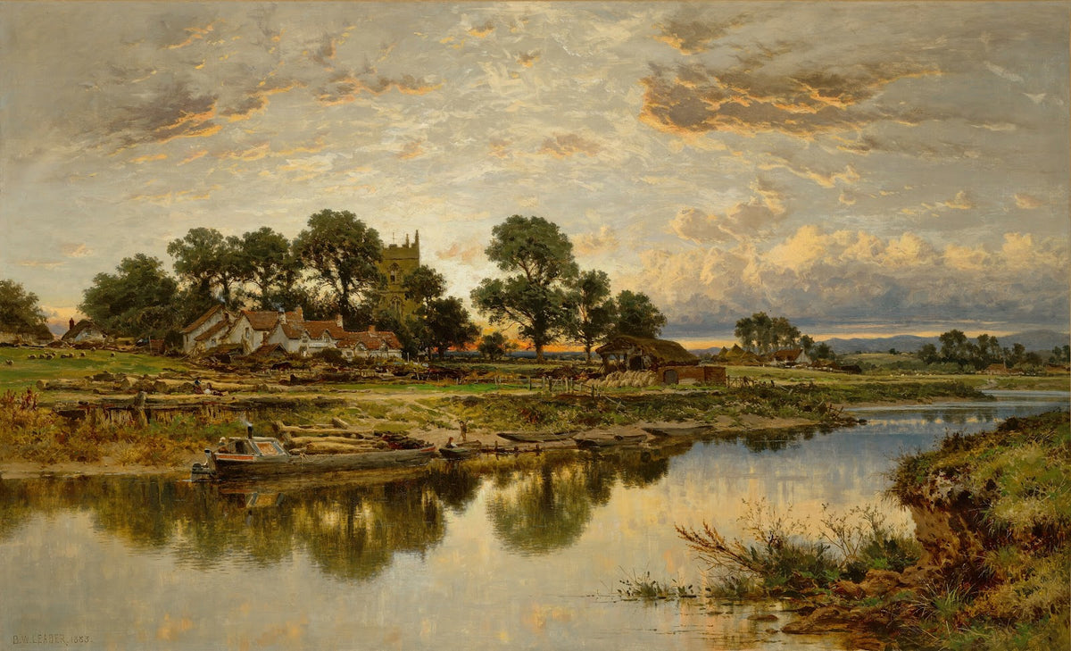 Kempsey Church on the River Severn 1883