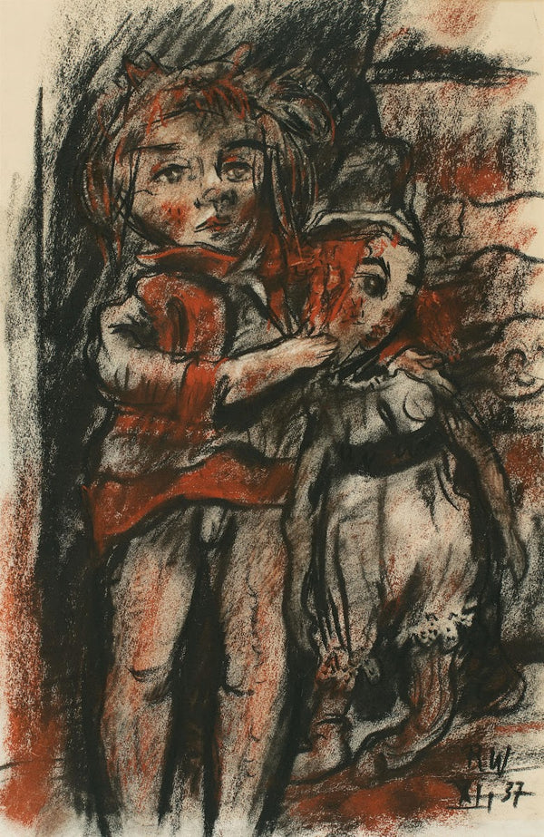 Kind mit Puppe 1937