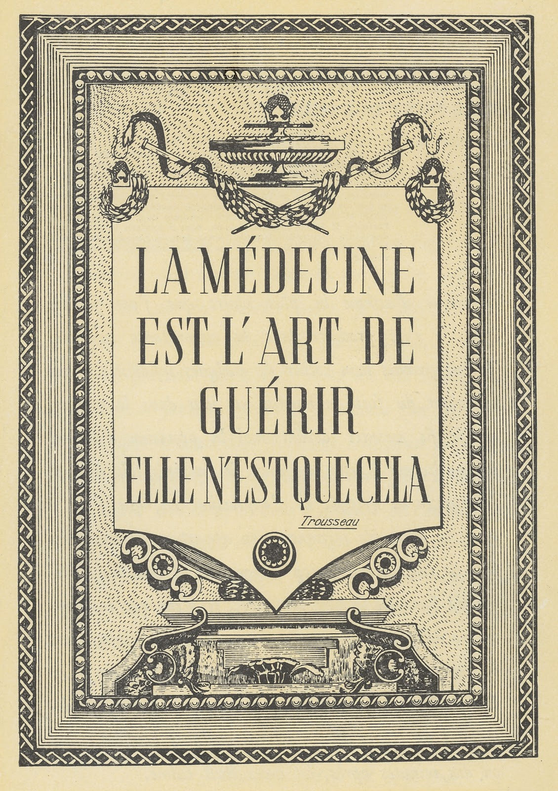 La médecine est lart de guérir  Aleudrine 1910 1950
