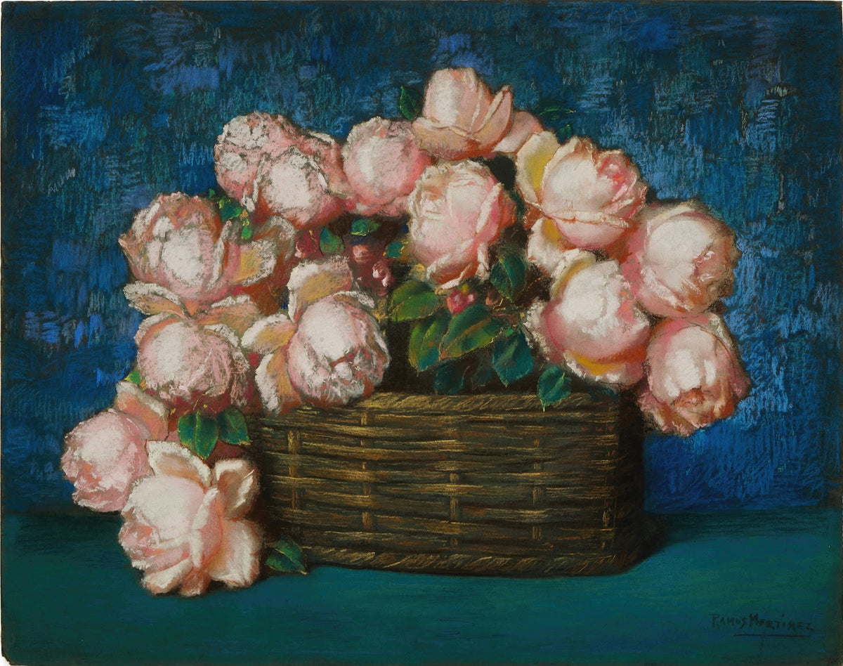 Cesta de flores circa 1922