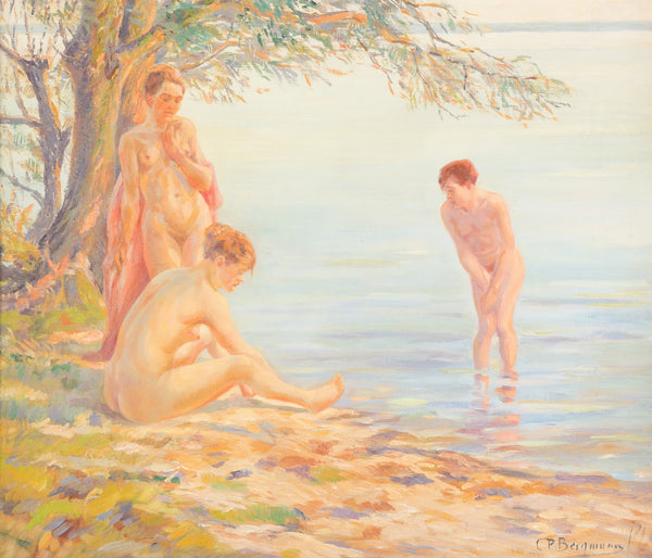 Three bathing nudes