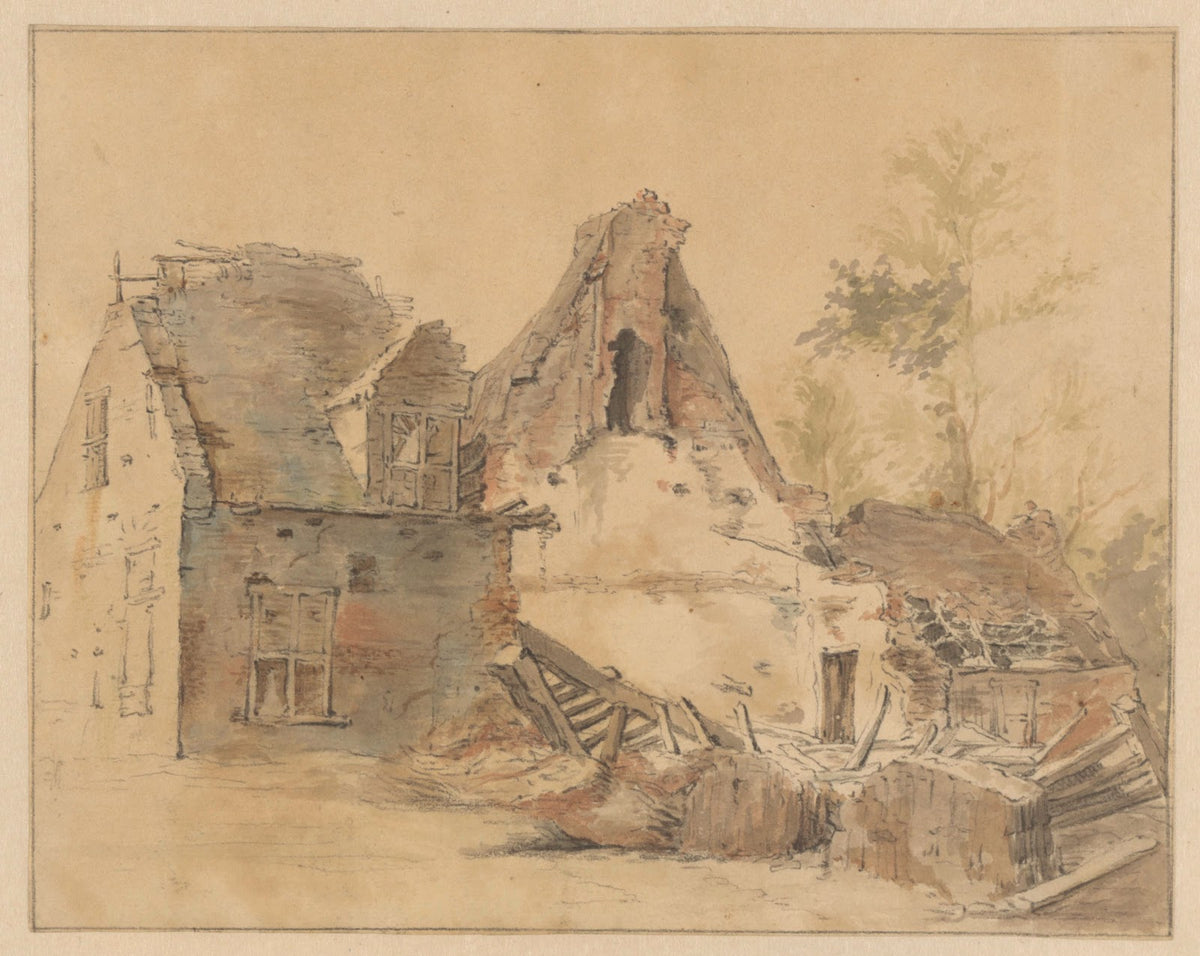 Ruïne van een huis 1816