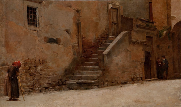 Street in Italy circa 1889