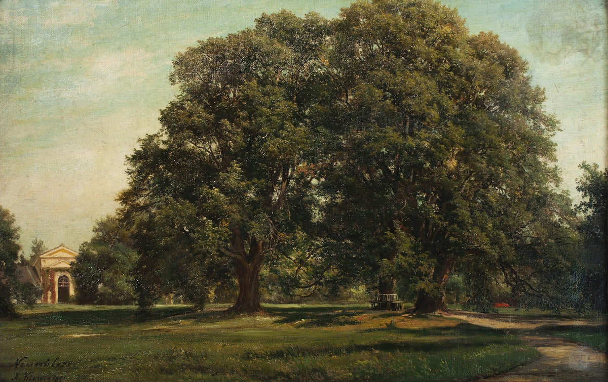 Zámecký park v Zahrádkáchs