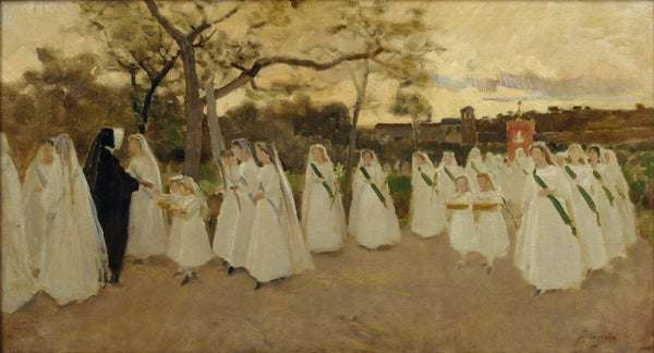 Procession of Schoolgirls circa 1890