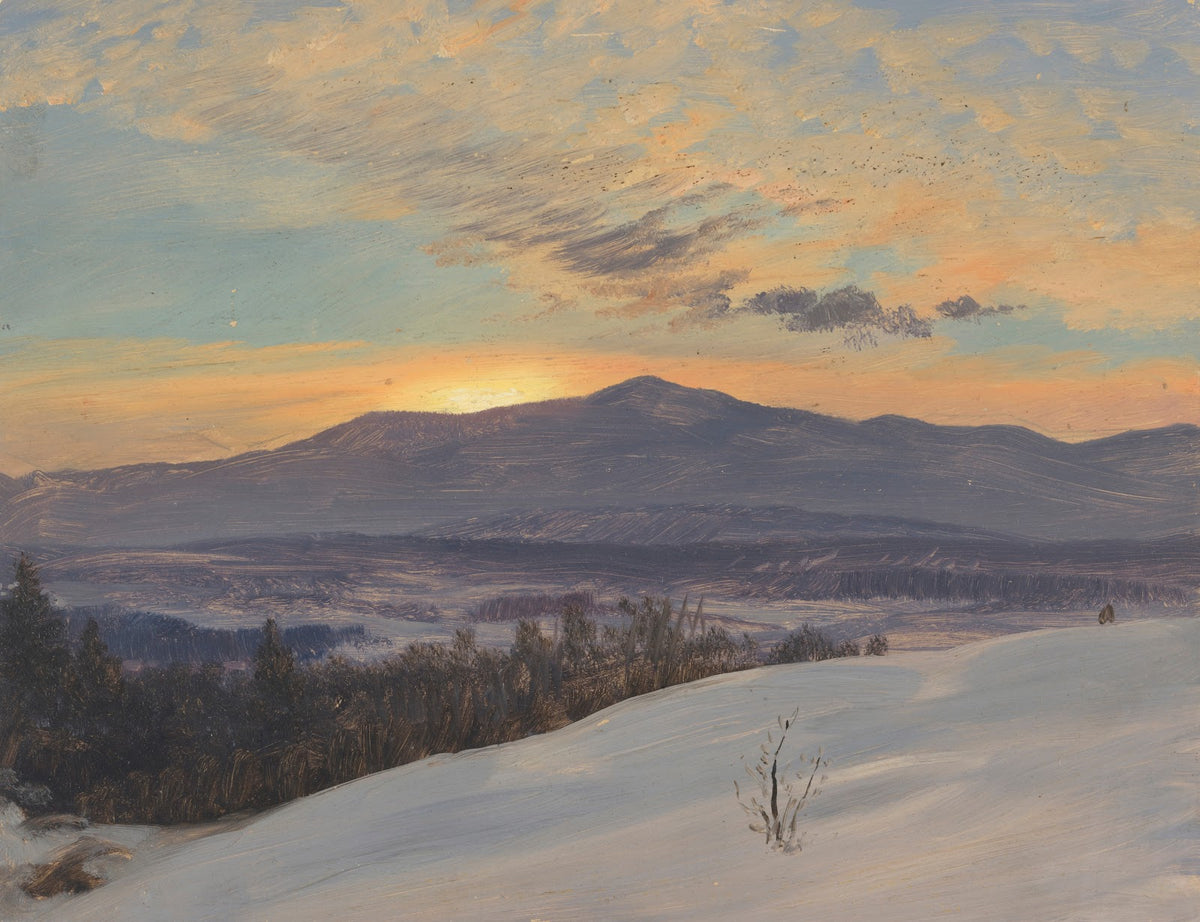 Sunset Across the Hudson Valley Winter 187080