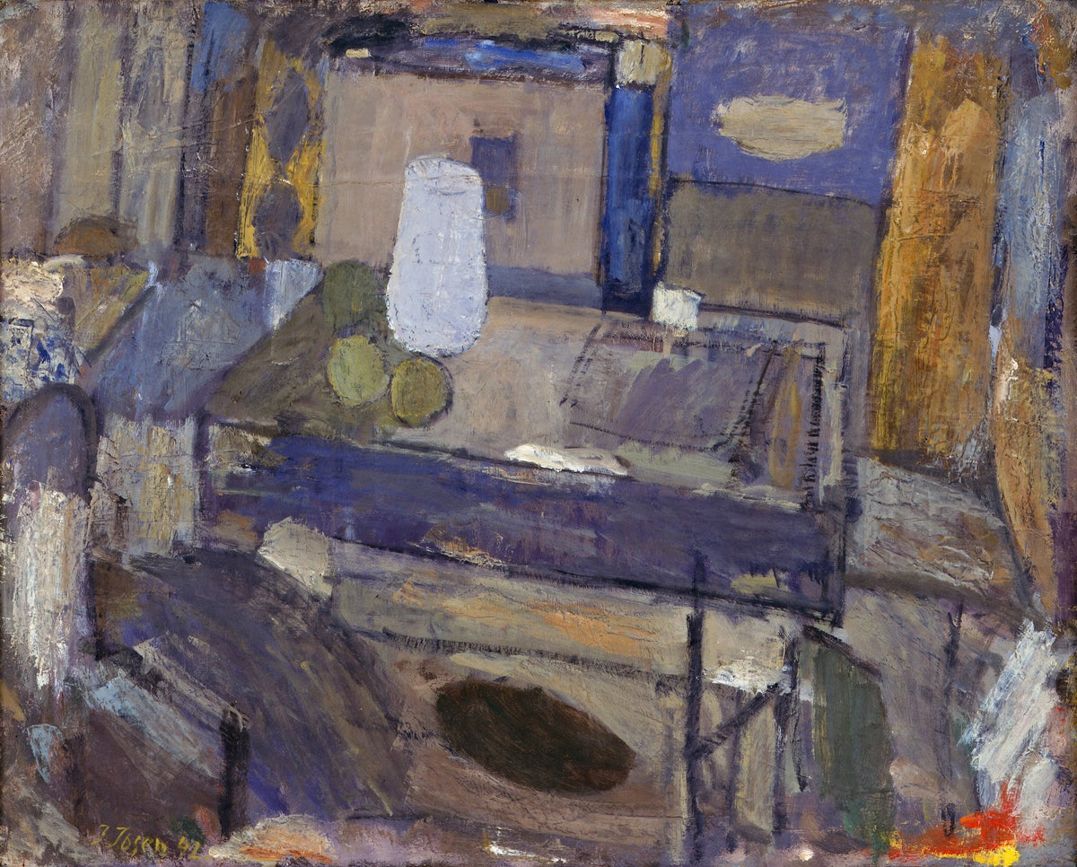 Still Life With Jar And Fruits 1942