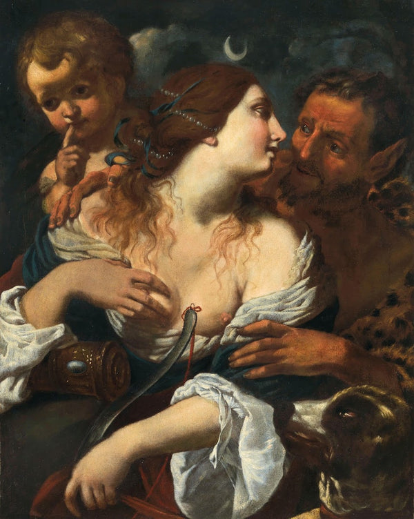 Diana a Satyr and Cupid