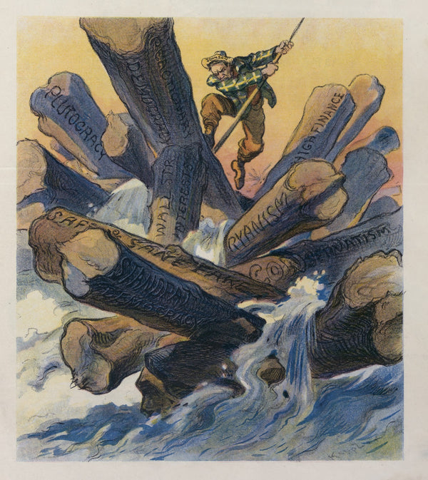 The jam of the Johnson boom 1908