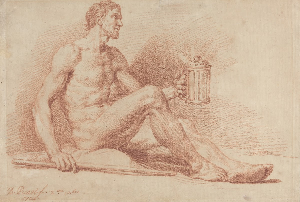 Male Nude with a Lamp Diogenes 1724