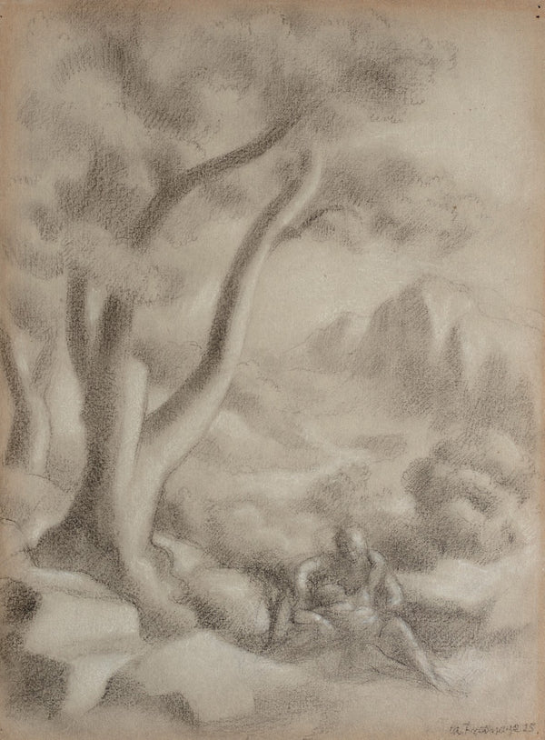Les Amants paysage animé 1925