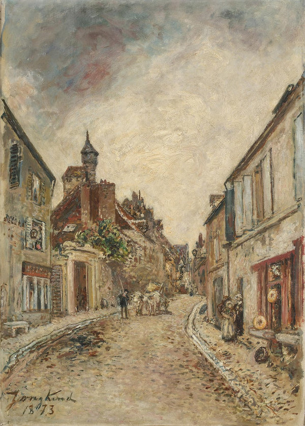 La Rue Creuse au coin de la rue Formorigny Nevers 1873