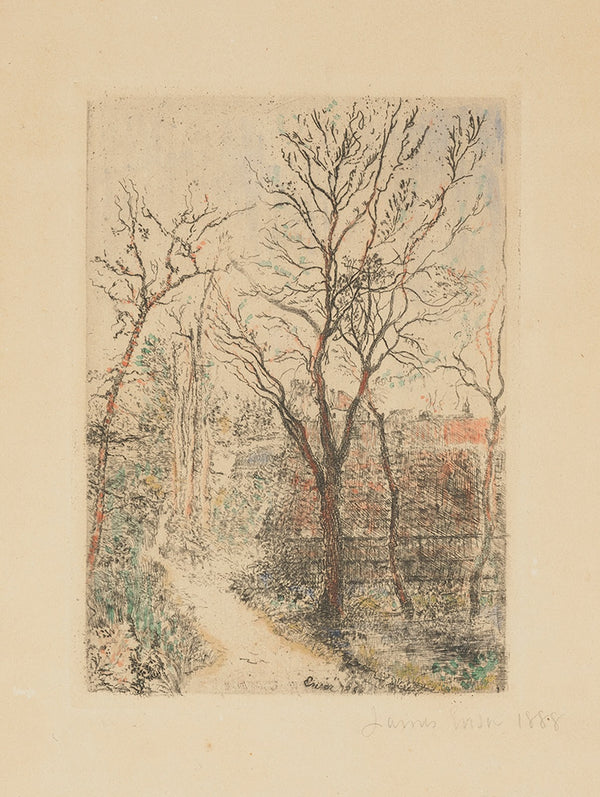 Sentier à Groenendael Footpath at Groenendael 1888