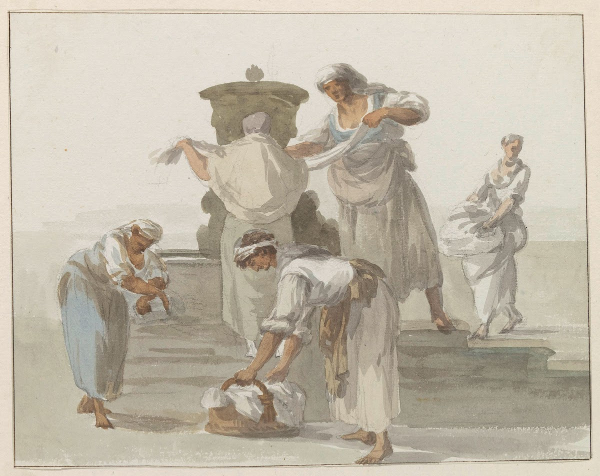 Wasvrouwen van Chiaja te Napels 1778