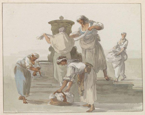 Wasvrouwen van Chiaja te Napels 1778