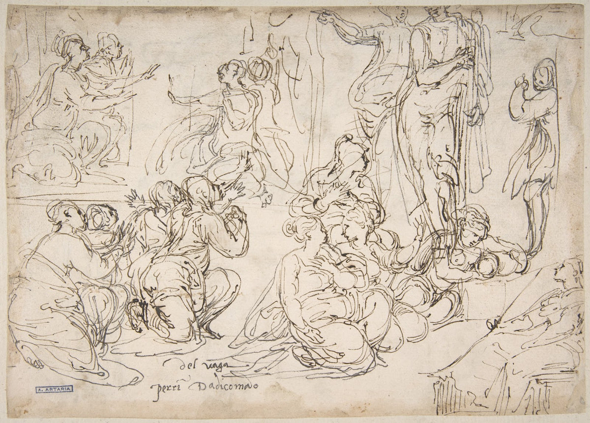 Kneeling Seated and Standing Figures 150147