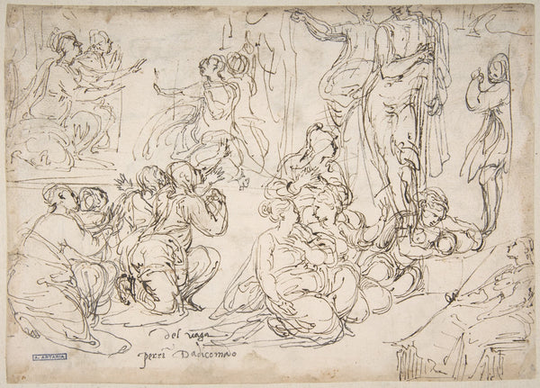 Kneeling Seated and Standing Figures 150147