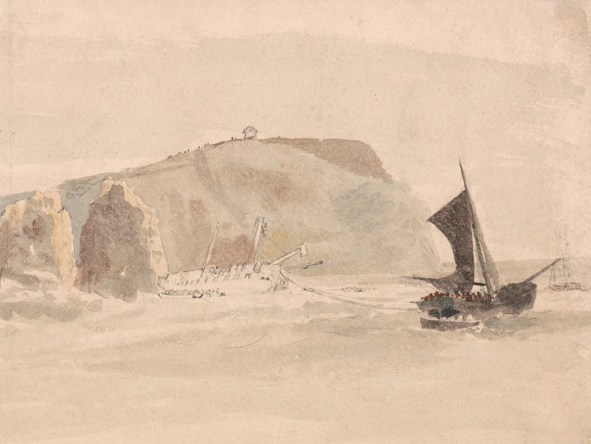 Shipwreck off the Needles Isle of Wight