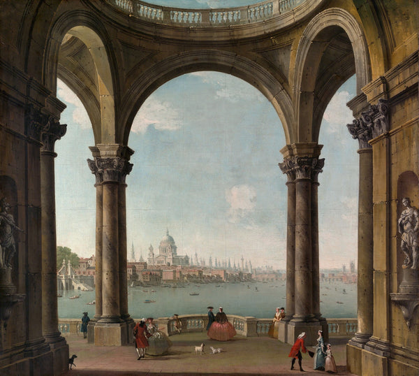 Capriccio with St Pauls and Old London Bridge