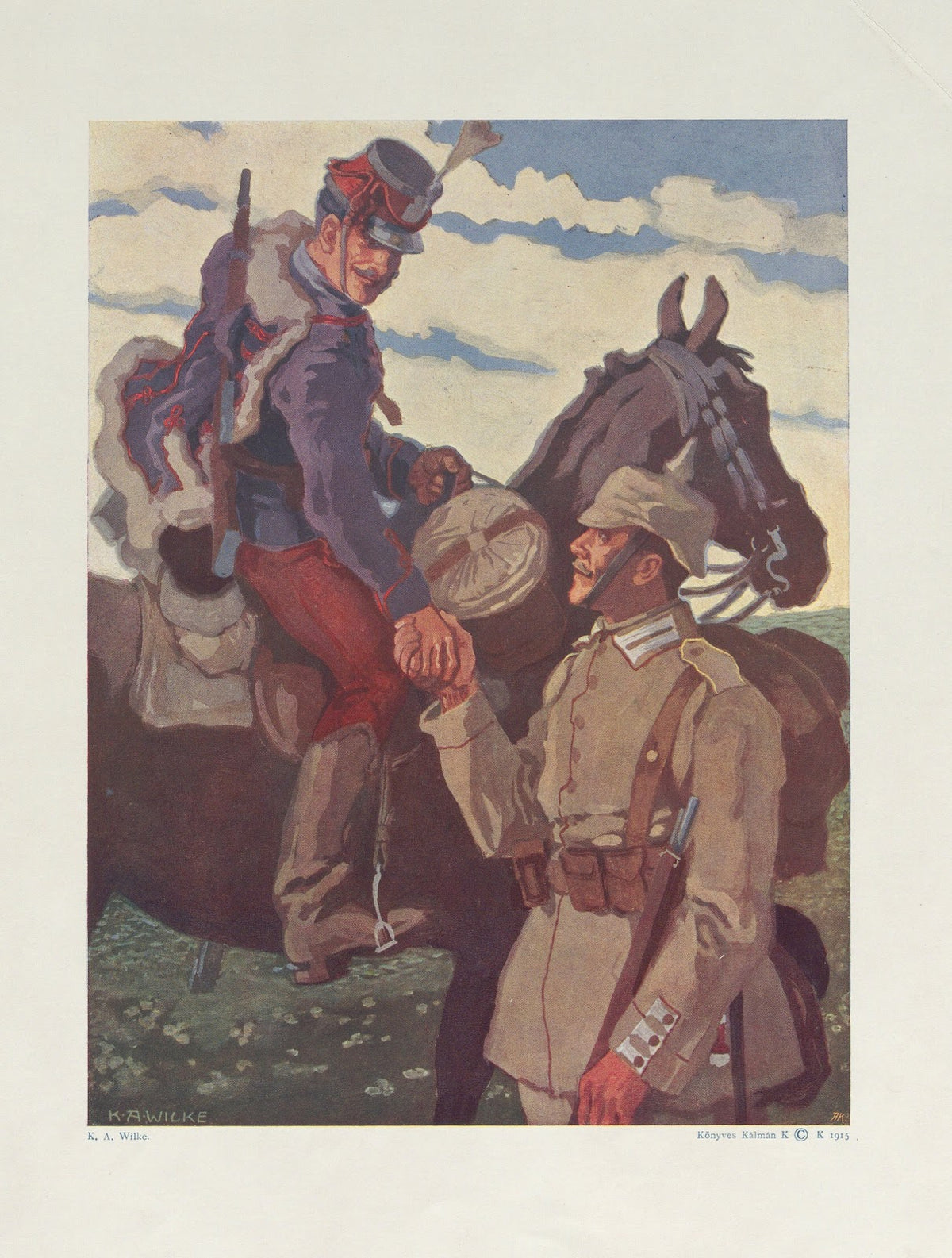 Die treuen Waffenbrüder 1915