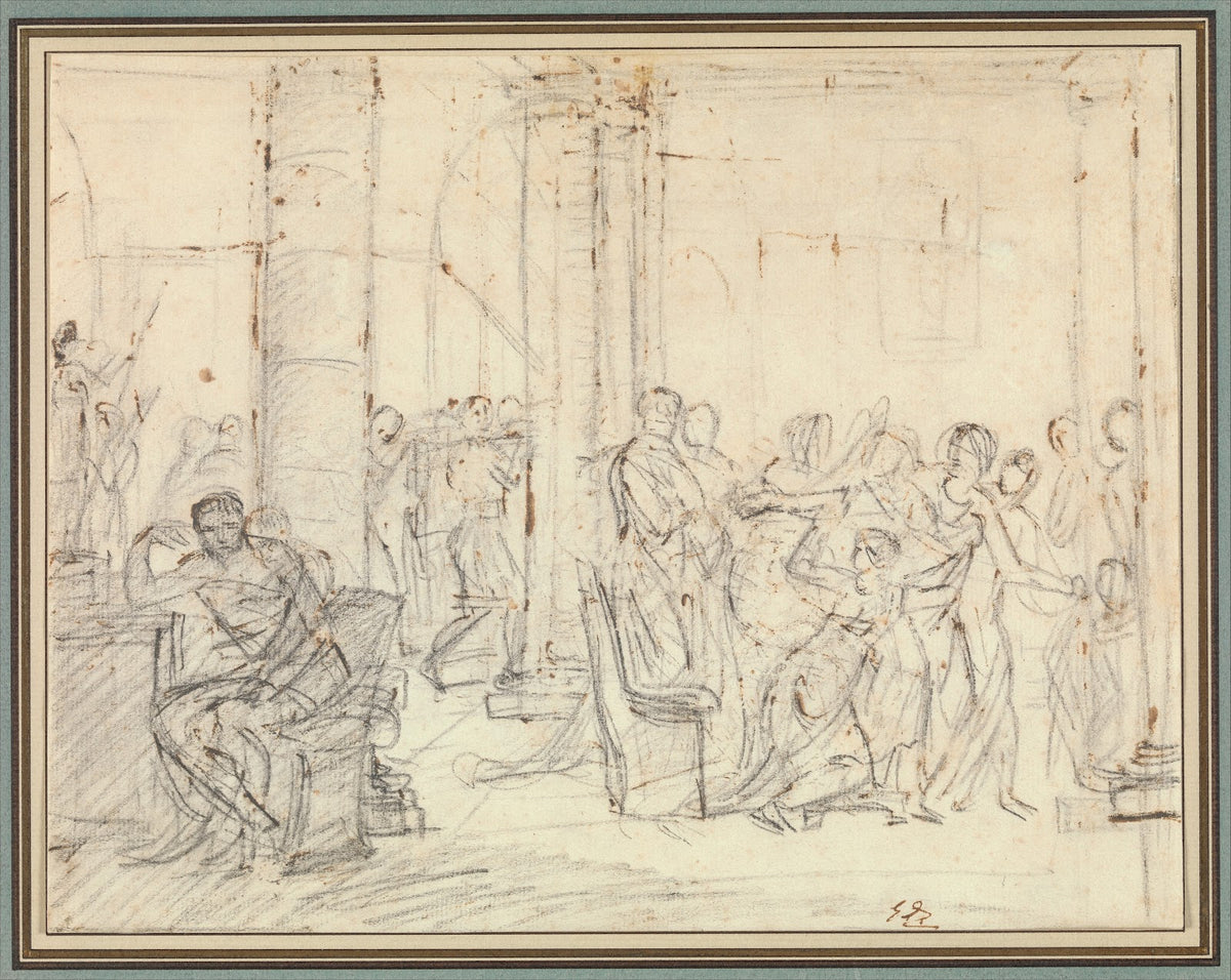 Study for The Lictors Bringing Brutus the Bodies of his Sons ca 1788