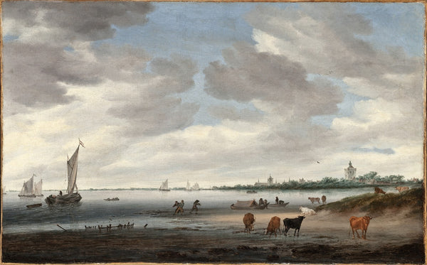View of the River Lek and the Town of Vianen 1668