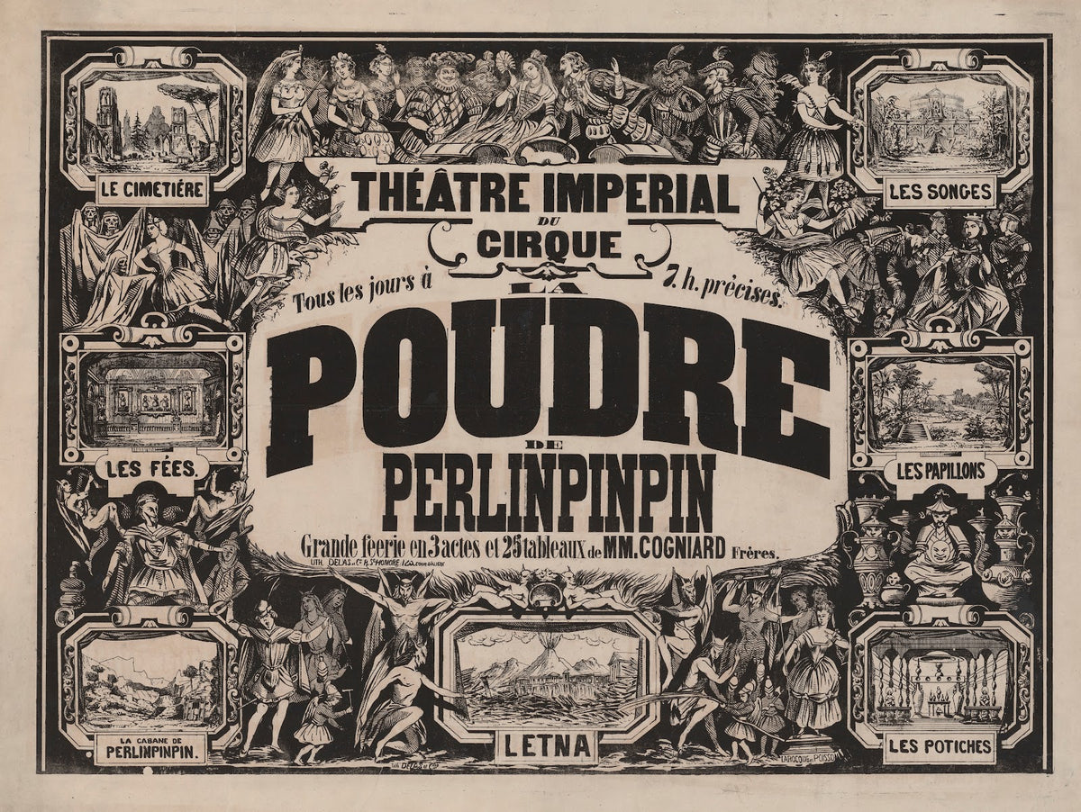 Théatre Impérial du Cirque La Poudre de Perlinpinpin grande féerie 1854