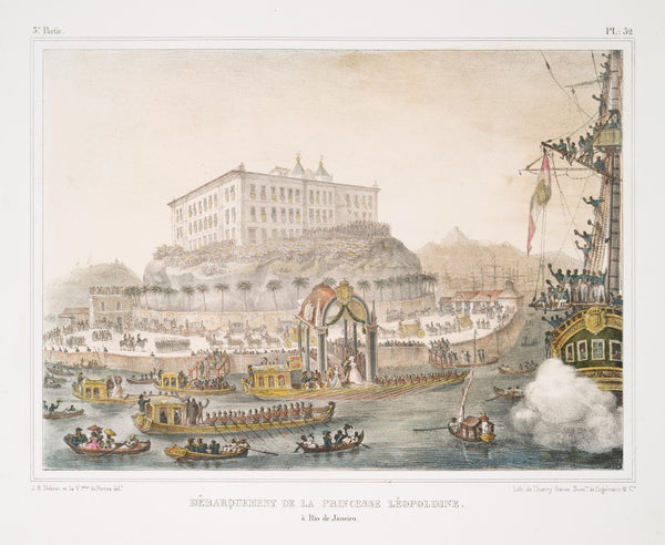 Débarquement de la princesse Léopoldine à Rio de Janeiro 1834   1839