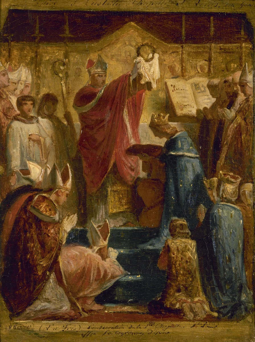 Consécration de la Ste Chapelle St Louis offre la couronne dépines 1855