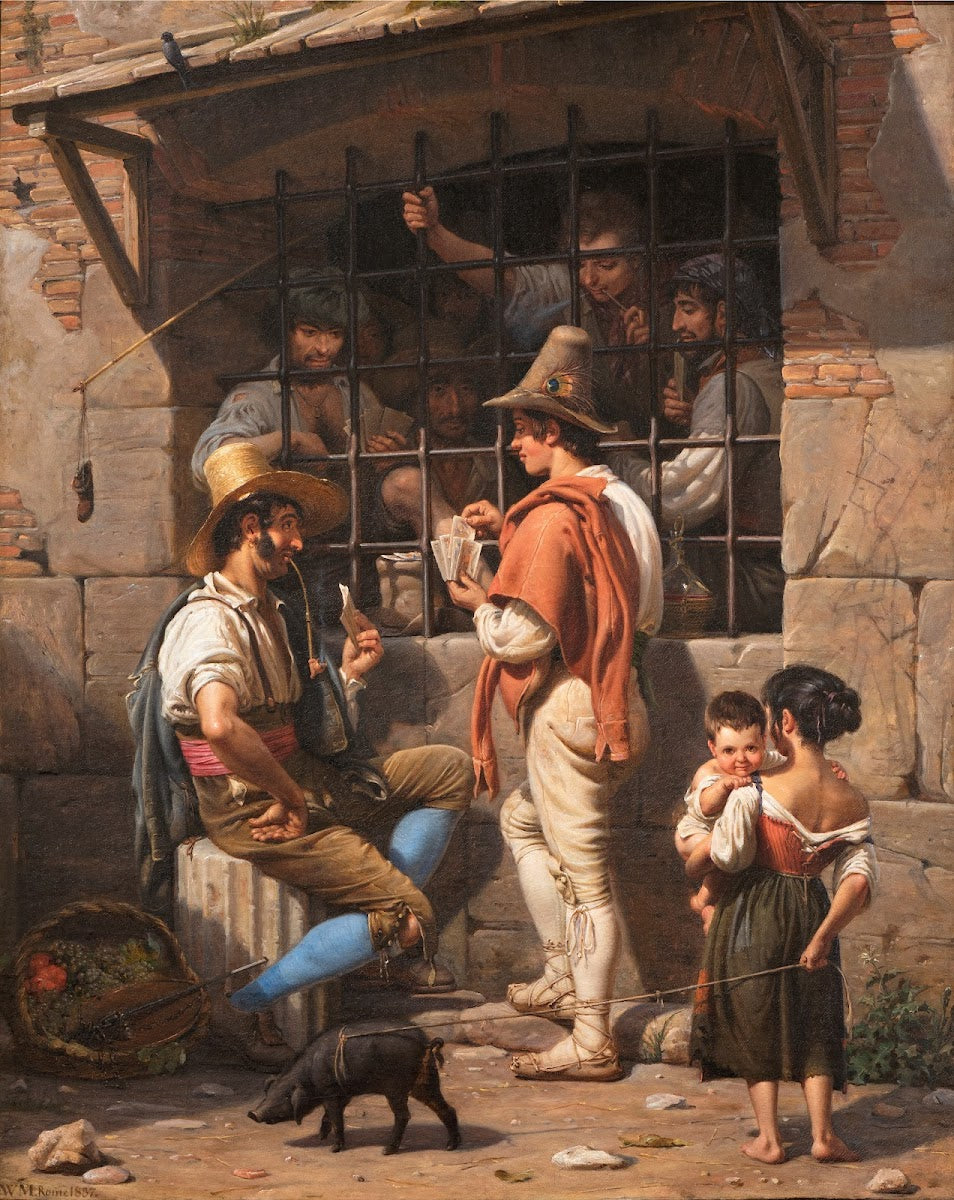 Prison Scene in Rome 1837