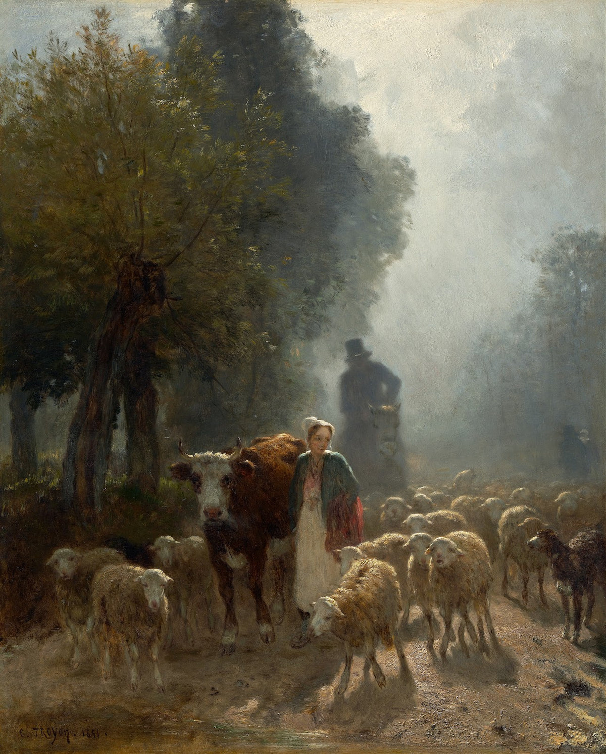 Going To Market On A Misty Morning 1851