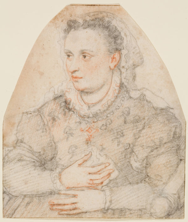 Porträt von Francesca Zuccari geb Genga ca 1575 1579