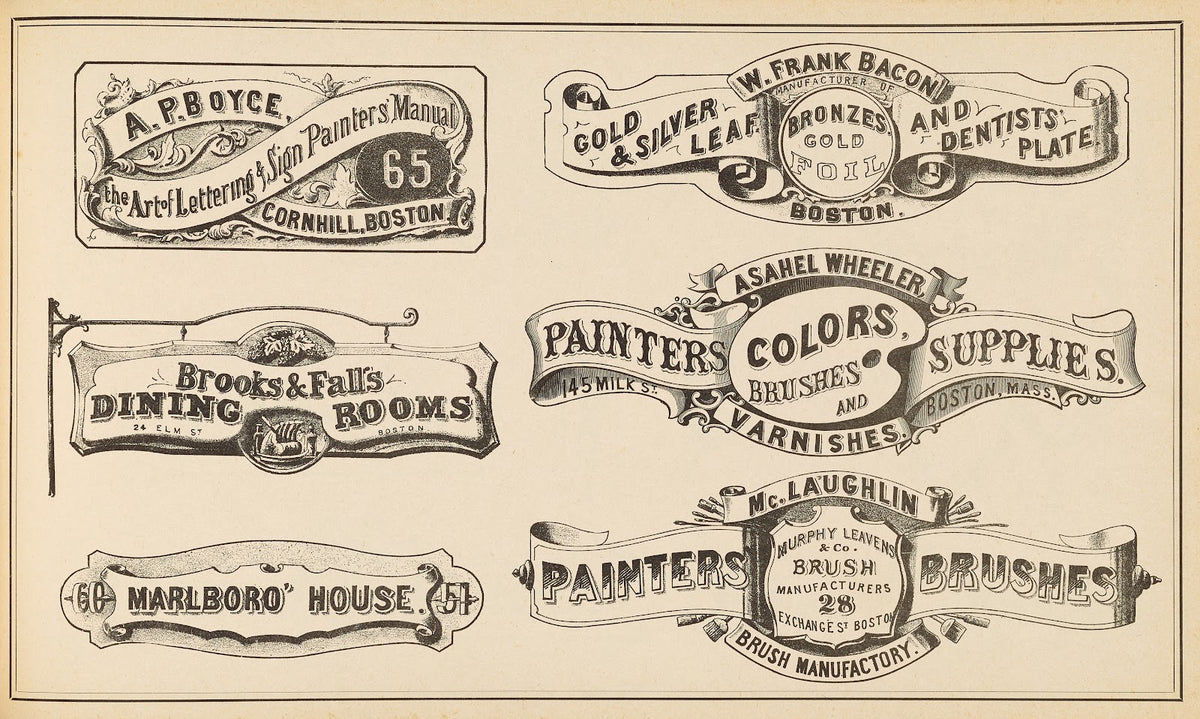 The art of lettering and sign painters manual Pl29 1878