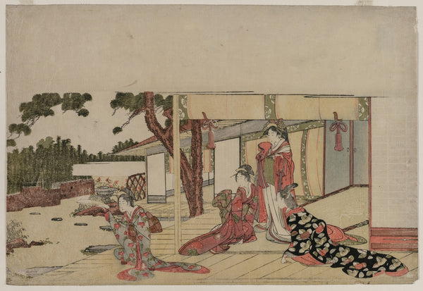 Women on a Veranda c 1800