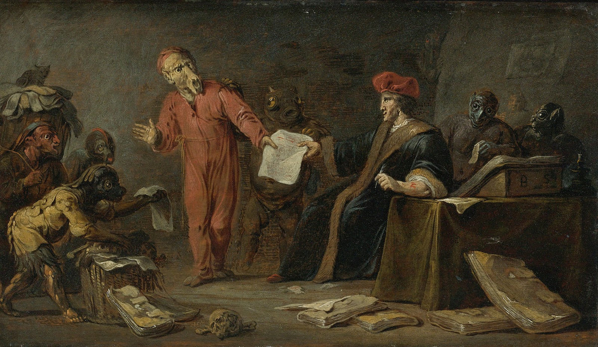 Faust Selling His Soul To Mephistopheles