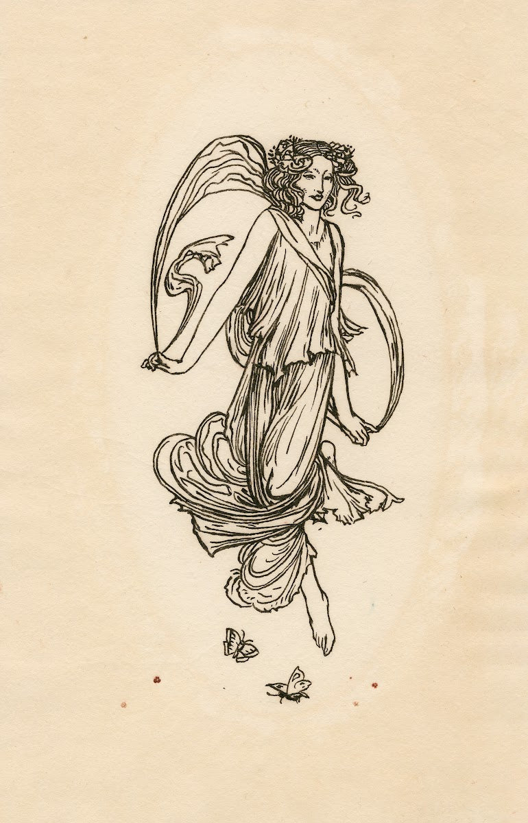 Tail piece design for Bells edition of The tempest 1900