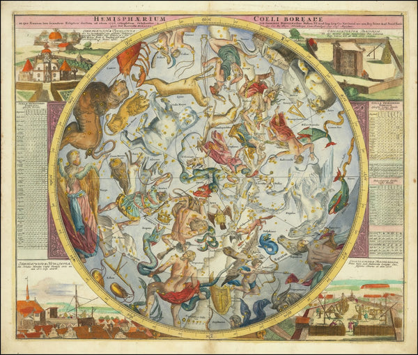 Hemisphaerium Coeli Boreale in quo Fixarum loca secundum Eclipticae ductum ad an
