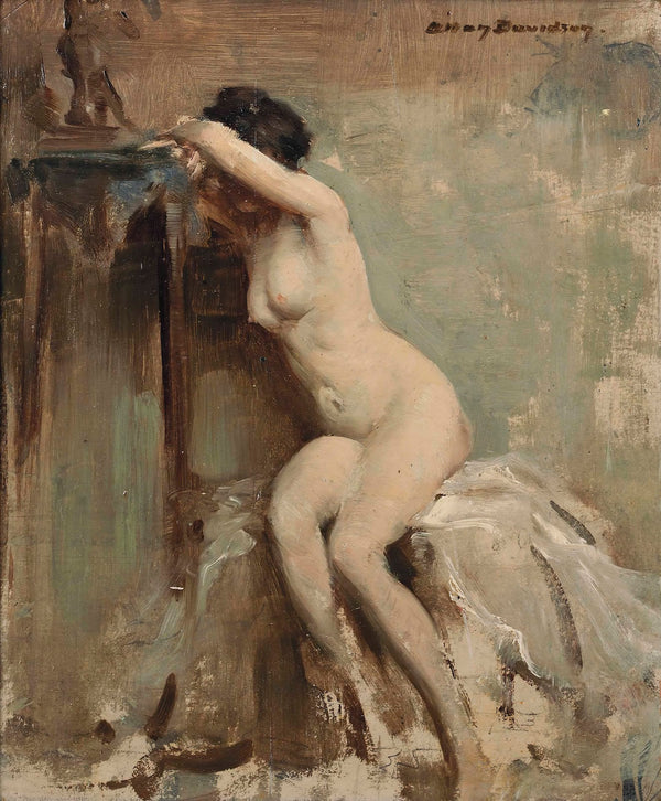 Seated nude