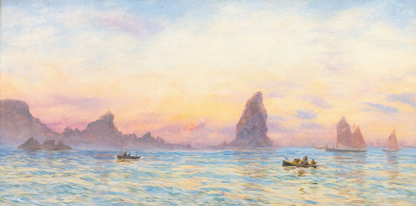 The Cornish Coast Near Newquay 1879