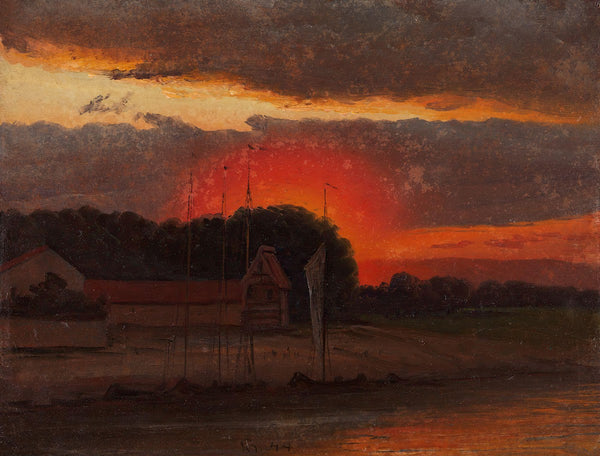 The Elbe in Sunset 1844