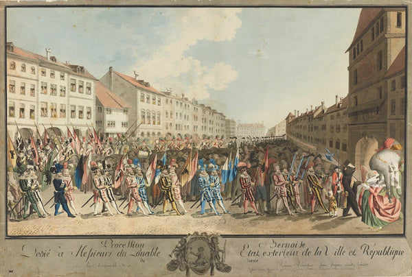 Procession Bernoise Dedié à Messieurs du Louable Etat exterieur de la Ville et R