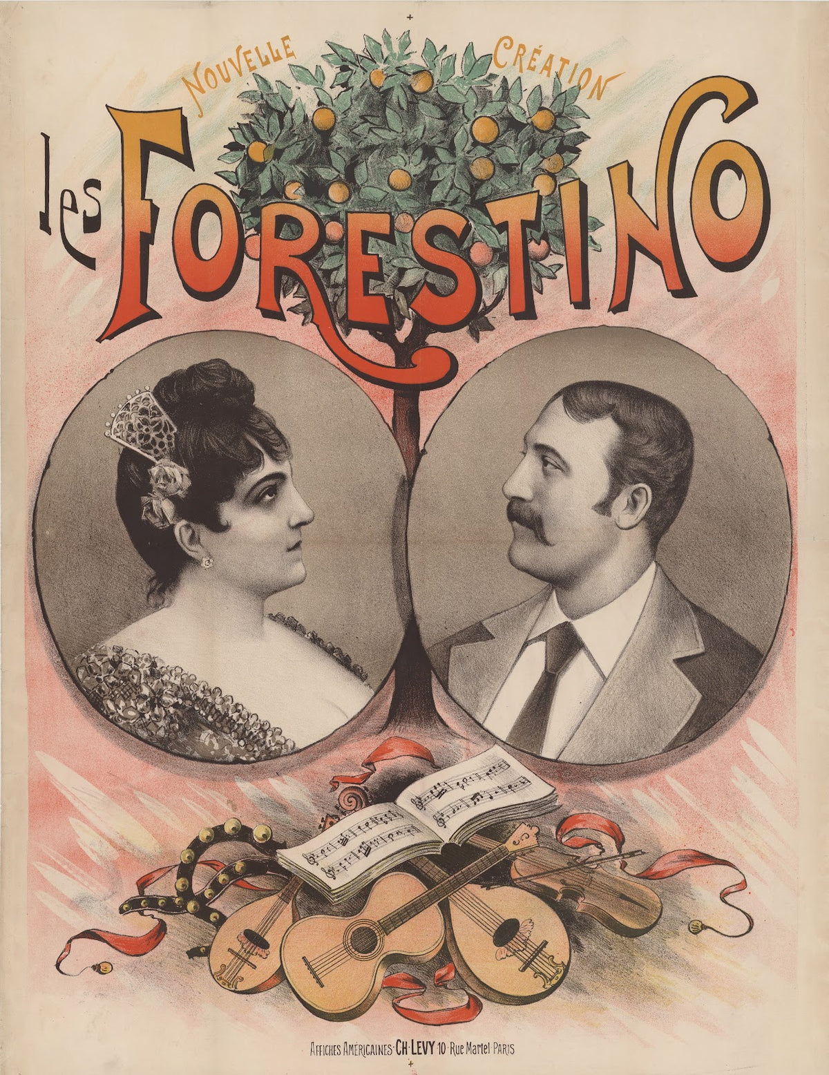 Les Forestino duo de chanteurs 1888 1894
