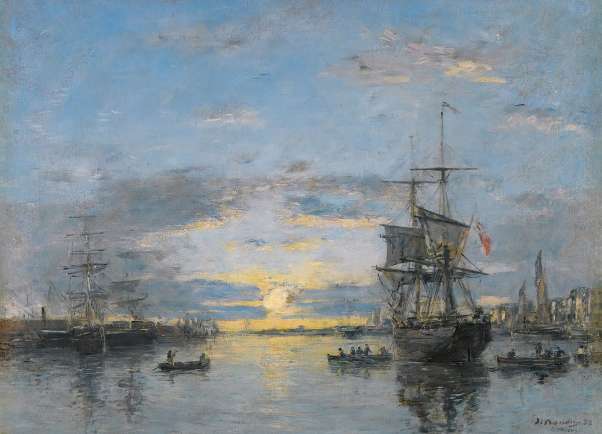 Le Havre Lavant Port Au Soleil Couchant 1882