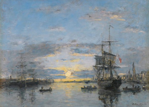 Le Havre Lavant Port Au Soleil Couchant 1882