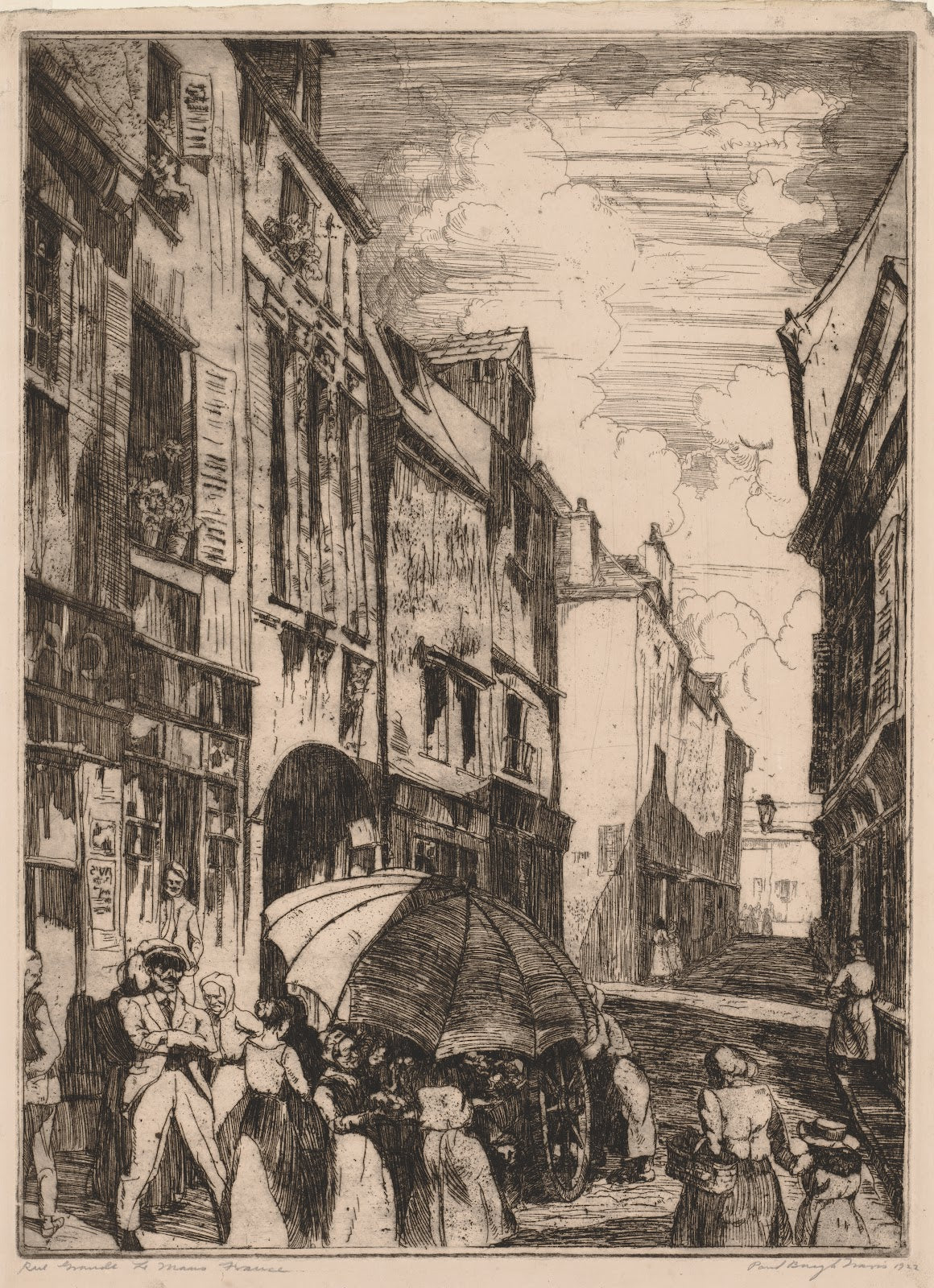 Rue Grande Le Mans France 1922