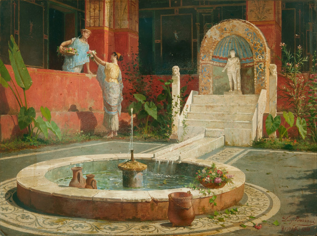 Maidens in a Roman atrium