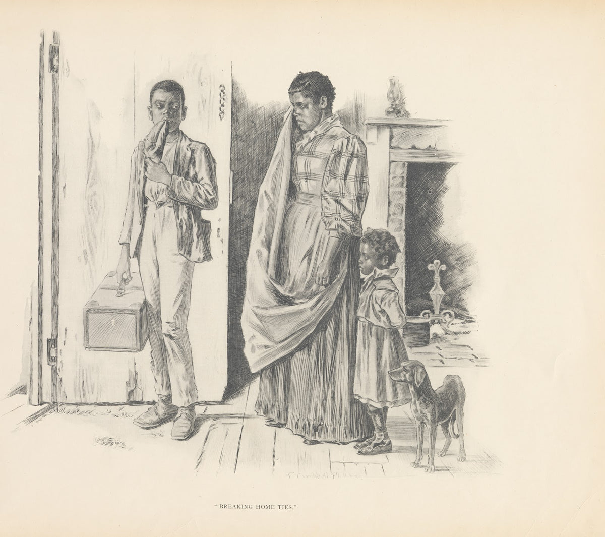 Breaking home ties 1899