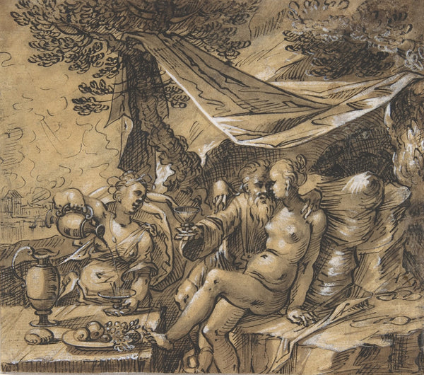 Lot and His Daughters ca 1616